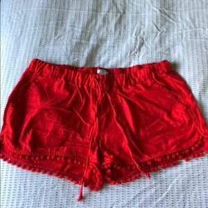J. Crew factory red shorts